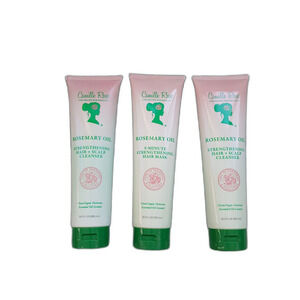 Camille Rose Biotin Peppermint Shampoo 3 Pack Strengthening Sulfate Free